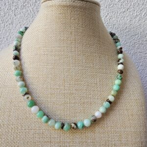 Collier en chrysoprase